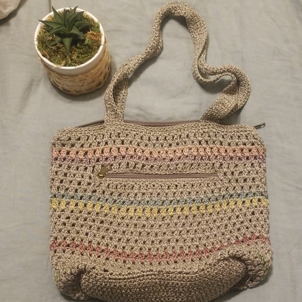 The Sak Striped Crochet Boho Bag